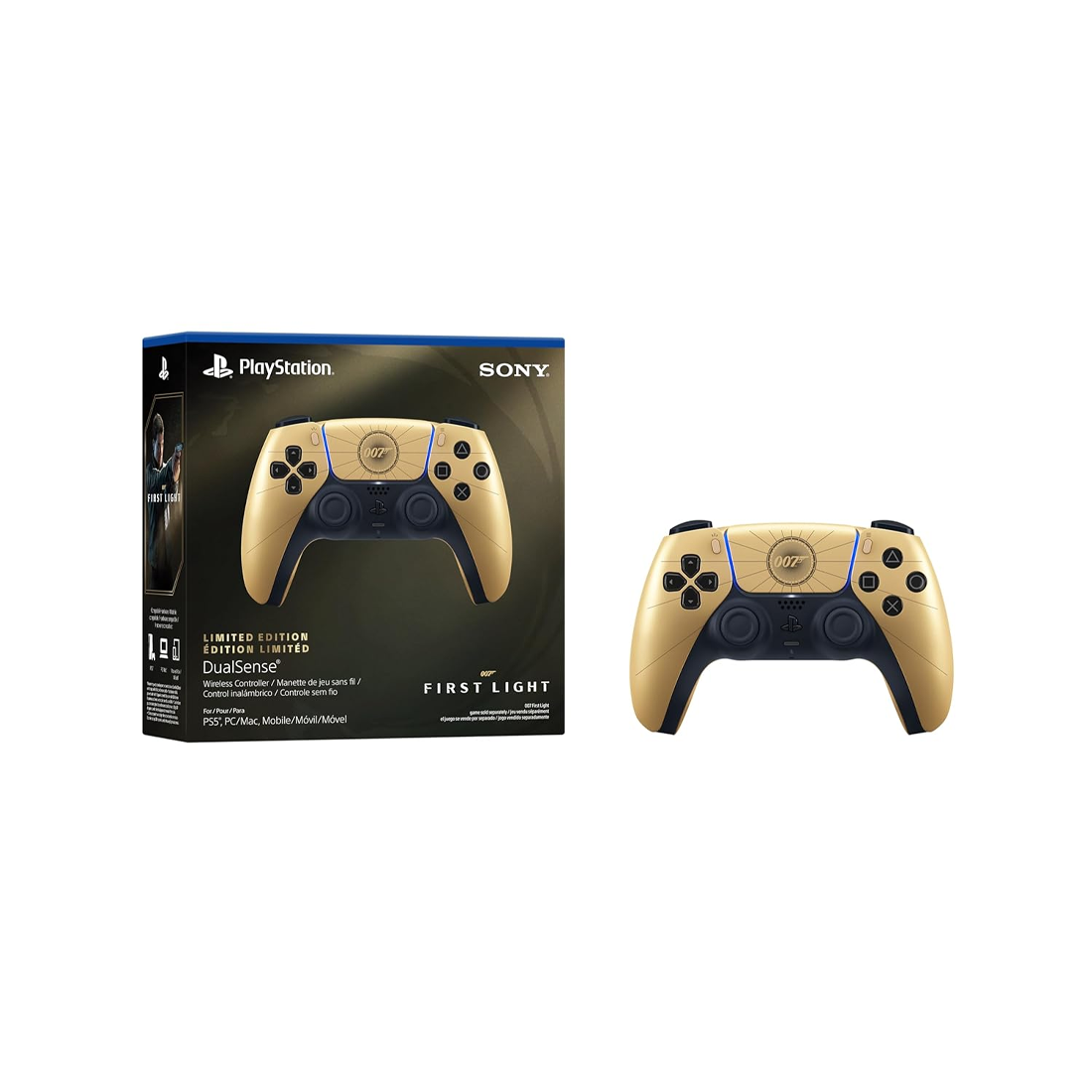 PlayStation DualSense Wireless Controller – 007 First Light Limited Edition - وحدة تحكم PlayStation DualSense Wireless Controller – 007 First Light Limited Edition - وحدة تحكم