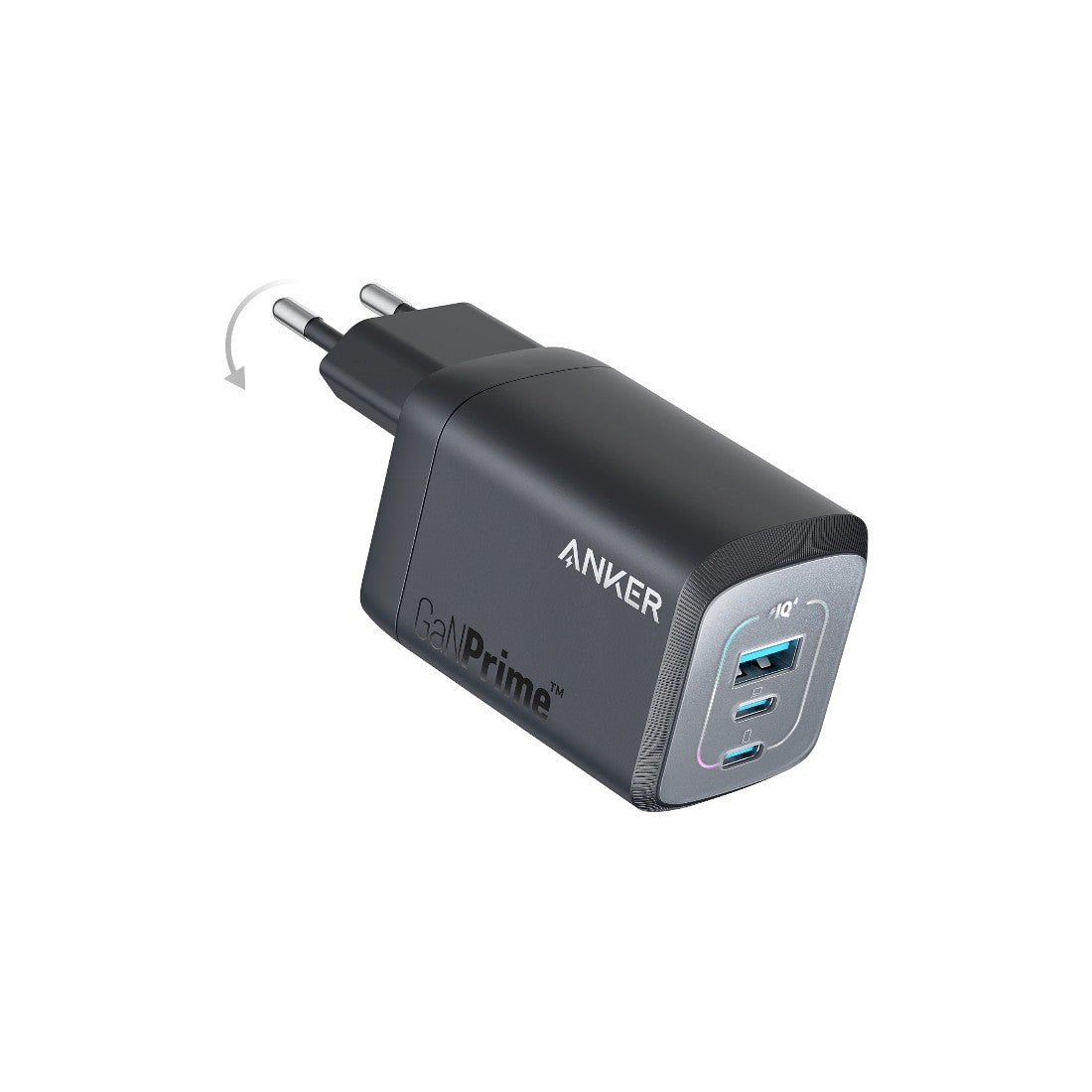 Anker 100W GaN Prime Portable Wall Charger – Black - شاحن