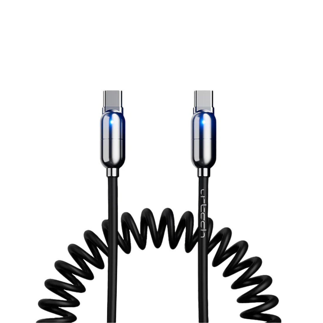 URTECH Premium 100W Spring USB-C Cable - أكسسوارات