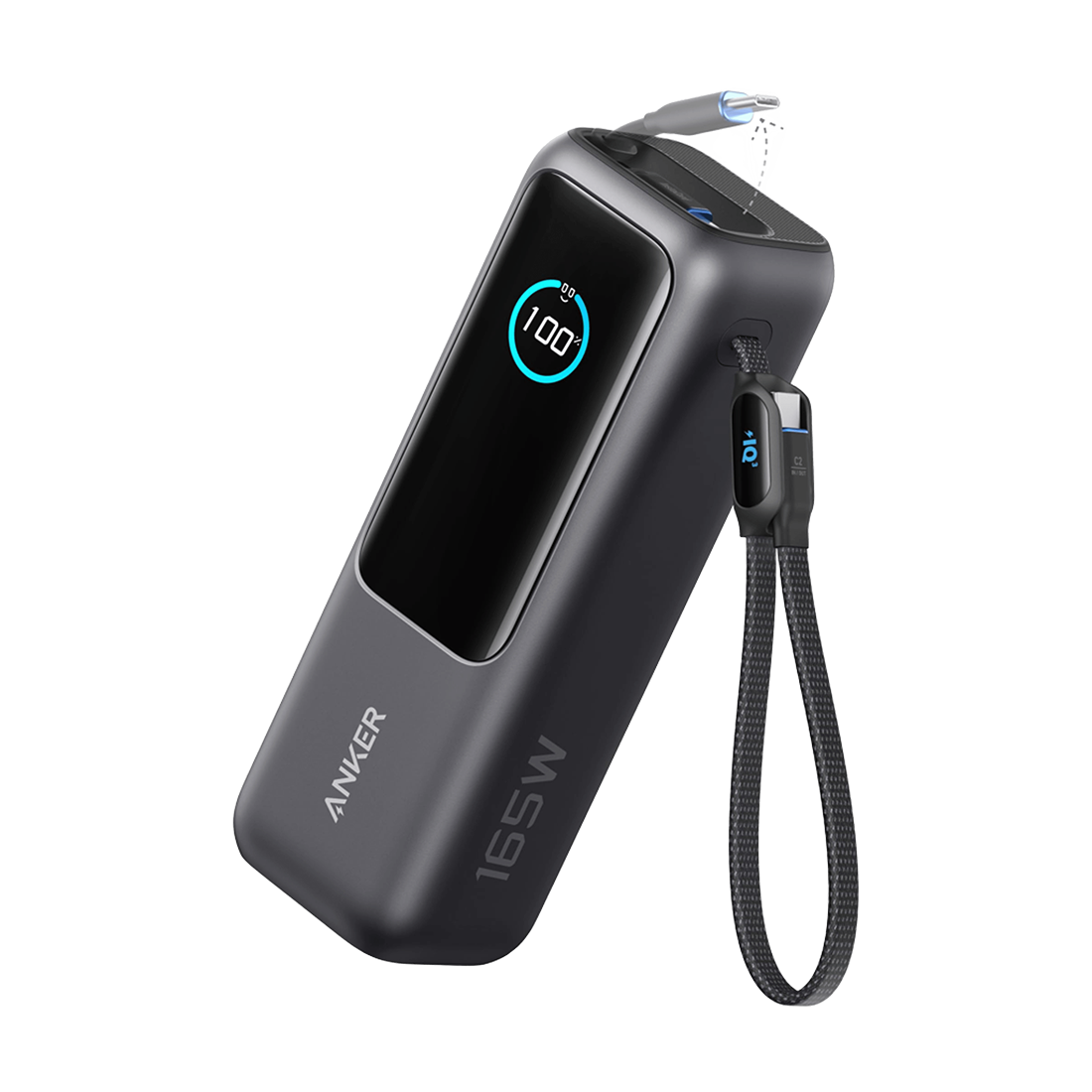 Anker Zolo Power Bank (25K, 165W, Built-in USB-C and Retractable Cable) – باور بنك - Store 974 Electronics WLL  | ستور٩٧٤ للالكترونيات ذ.م.م