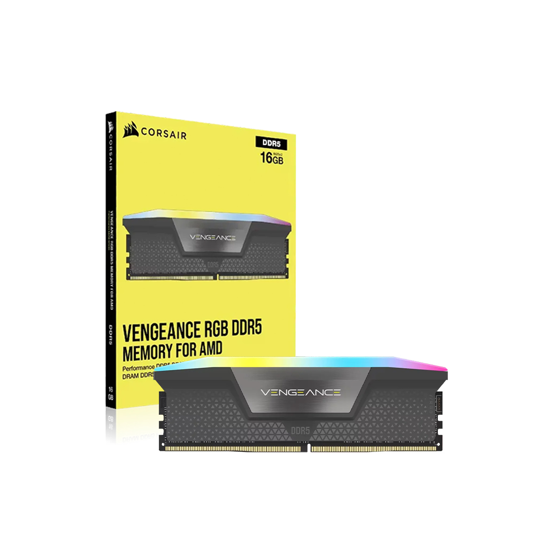 Vengeance RGB 16GB DDR5 6000MT/s CL36 RAM - Black - الذاكرة العشوائية