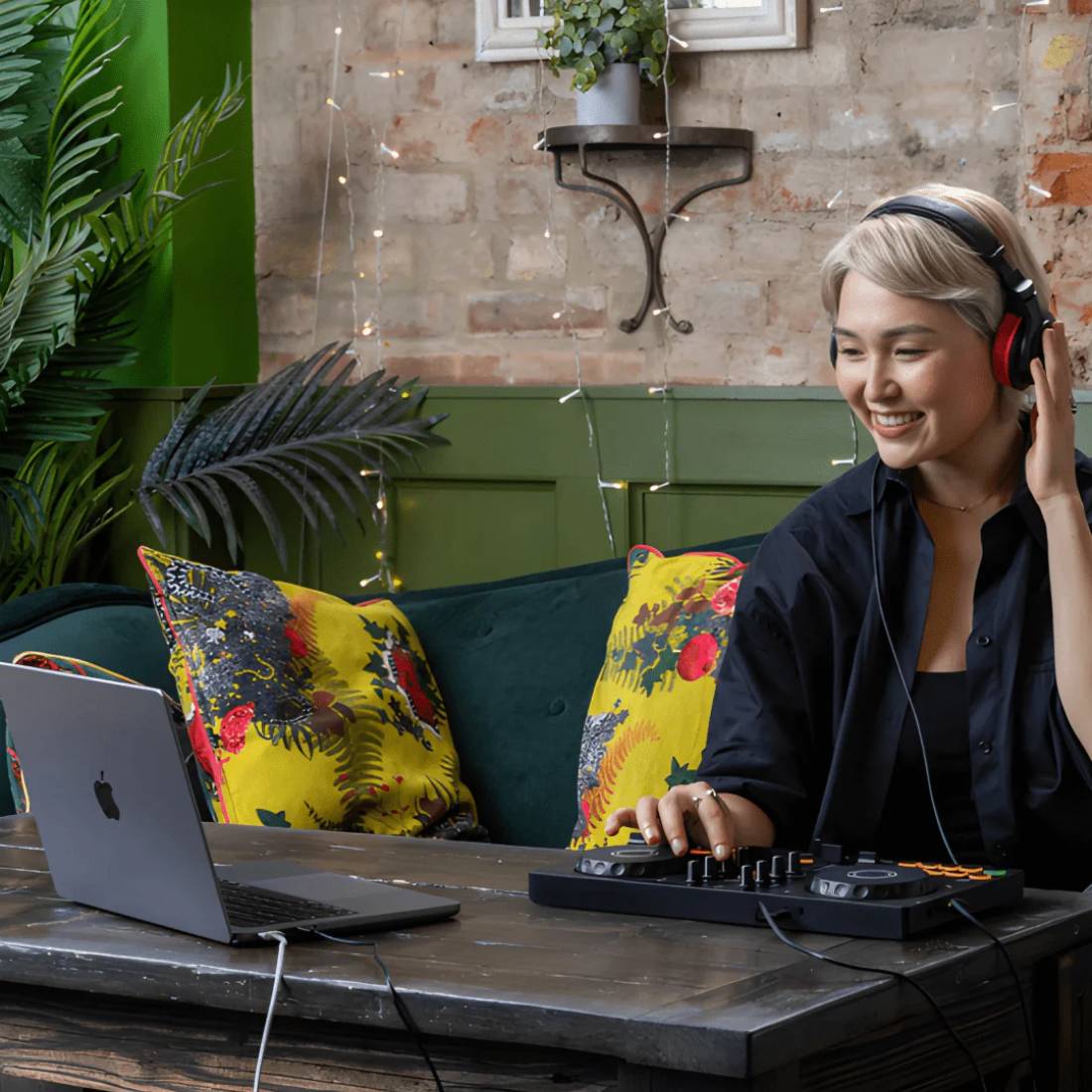 AlphaTheta - DDJ-FLX2 Compact 2-Channel DJ Controller - ميكروفون AlphaTheta - DDJ-FLX2 Compact 2-Channel DJ Controller - ميكروفون