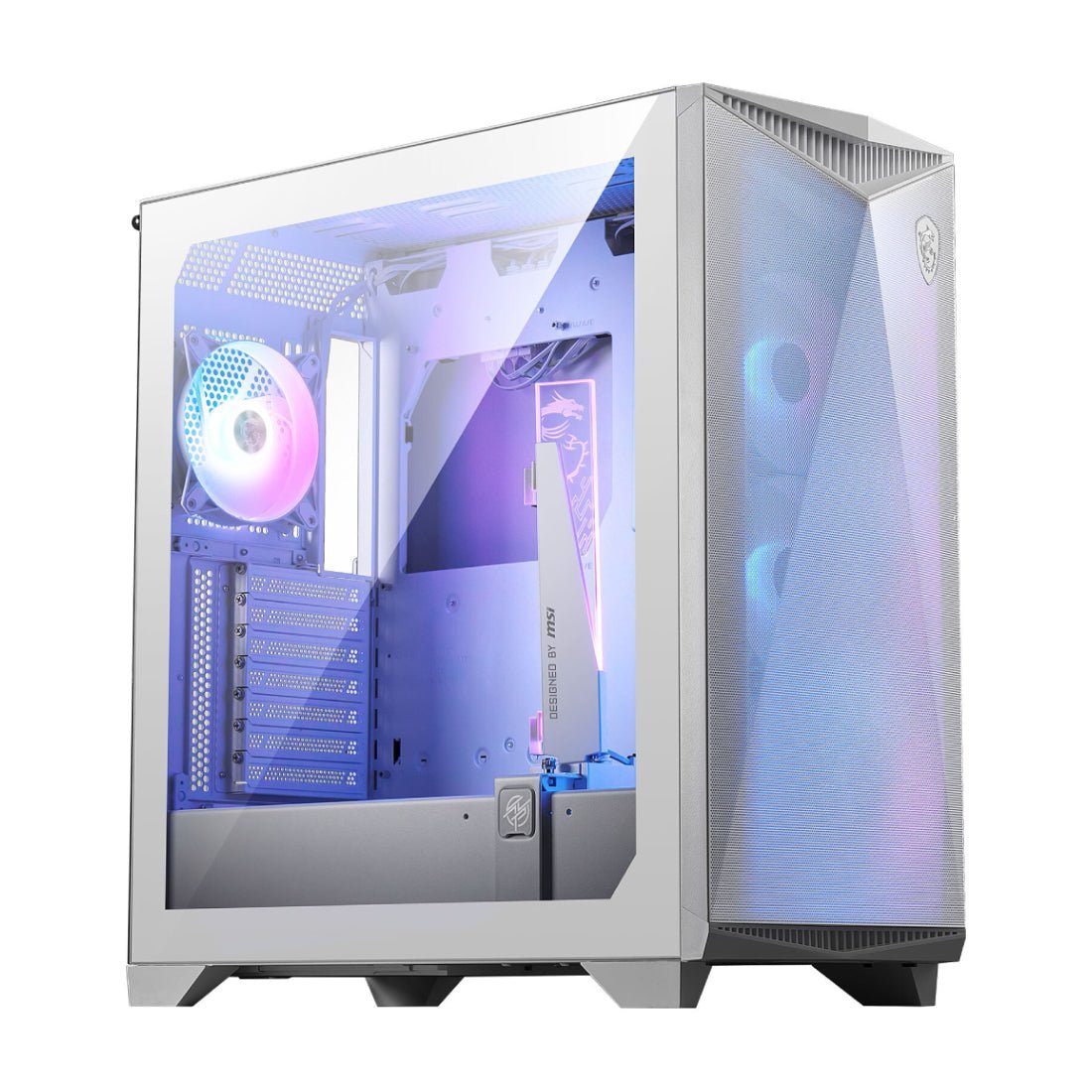 MSI MPG GUNGNIR 300R Airflow Mid-Tower Case - White - صندوق MSI MPG GUNGNIR 300R Airflow Mid-Tower Case - White - صندوق