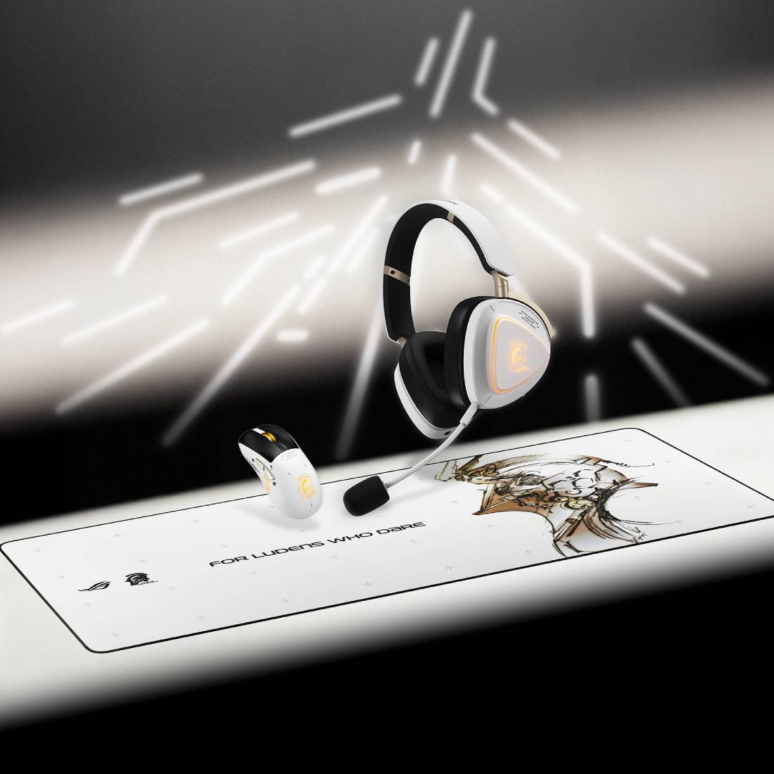 Asus A703 ROG Delta II KJP Wireless Gaming Headset - White - سماعة Asus A703 ROG Delta II KJP Wireless Gaming Headset - White - سماعة
