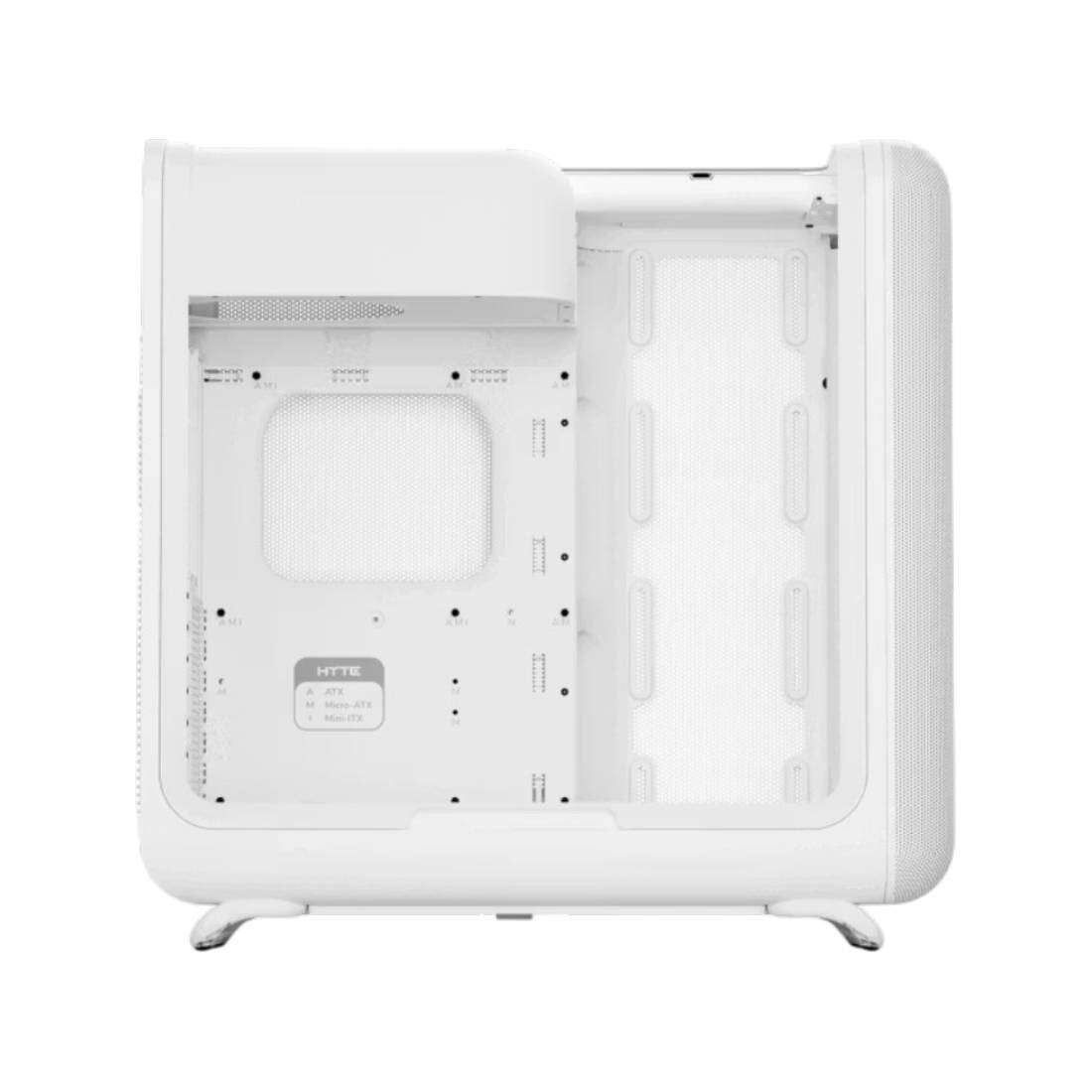 Hyte X50 TG Side ATX Mid-Tower - Snow White - صندوق Hyte X50 TG Side ATX Mid-Tower - Snow White - صندوق