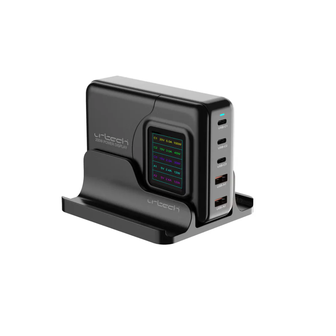 URTECH 200W GaN Charging Station - مزود الطاقة URTECH 200W GaN Charging Station - مزود الطاقة