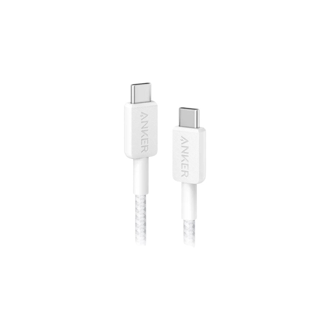 Anker USB-C to USB-C Cable 240W Braided 3ft - White - أكسسوارات