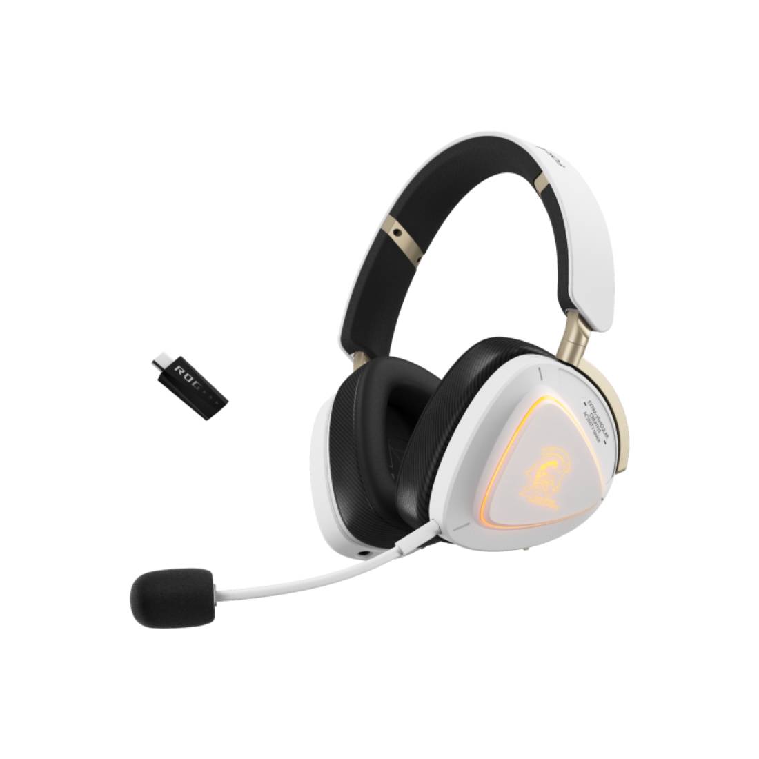 Asus A703 ROG Delta II KJP Wireless Gaming Headset - White - سماعة Asus A703 ROG Delta II KJP Wireless Gaming Headset - White - سماعة