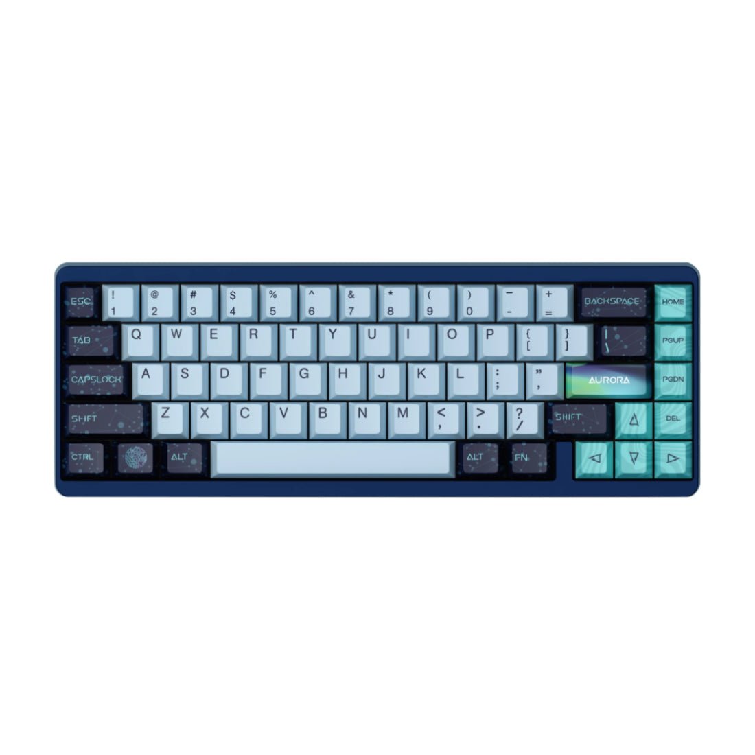 Varmilo Muse 65% Aurora Magnetic Aluminum RGB Wired Gaming Keyboard - لوحة مفاتيح