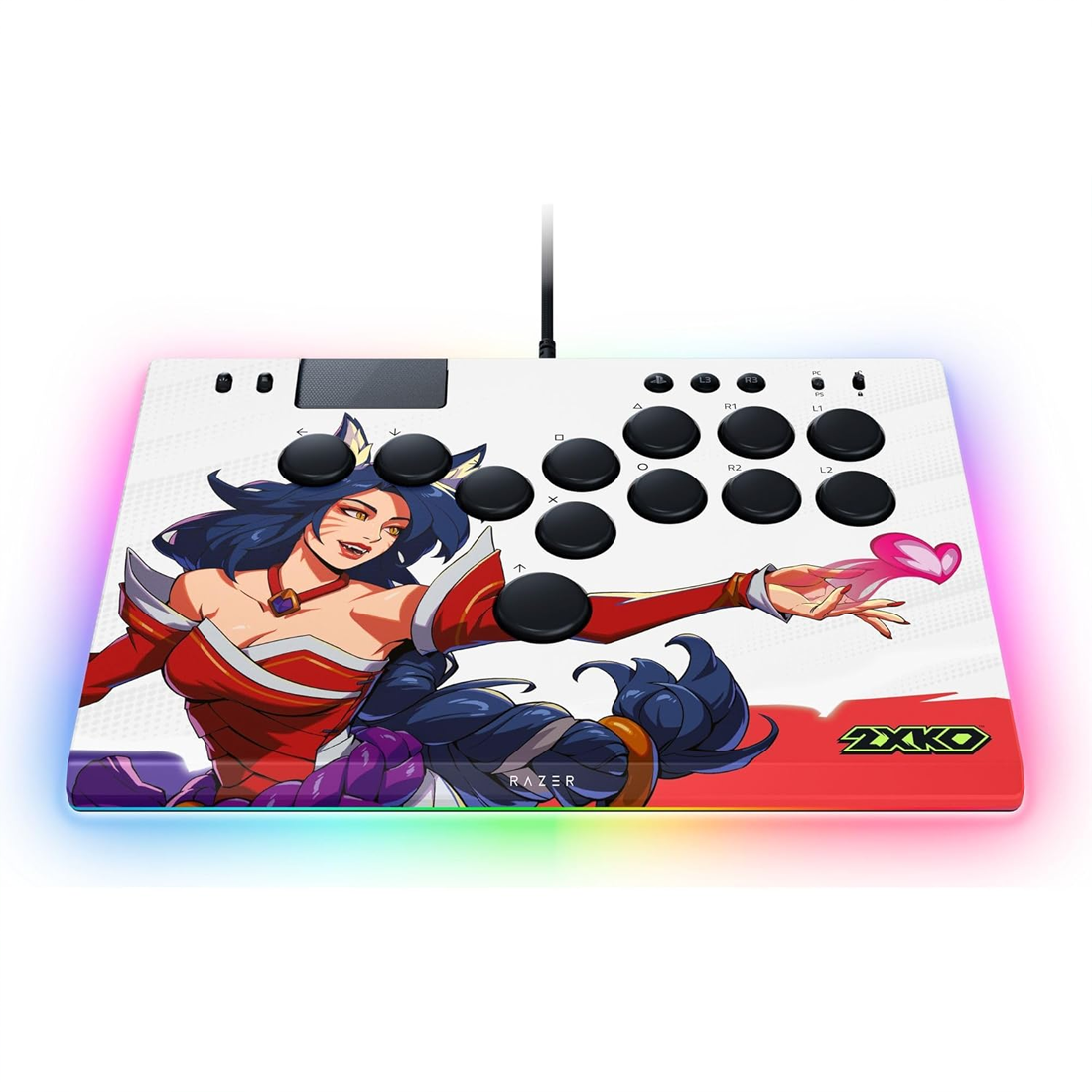Razer Kitsune All-Button Optical Arcade Controller for PS5™ and PC - 2XKO Edition - وحدة تحكم Razer Kitsune All-Button Optical Arcade Controller for PS5™ and PC - 2XKO Edition - وحدة تحكم