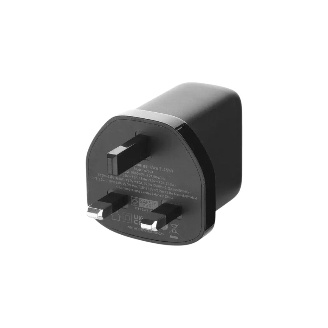 Anker 313 Wall Charger 45W – Black - شاحن Anker 313 Wall Charger 45W – Black - شاحن