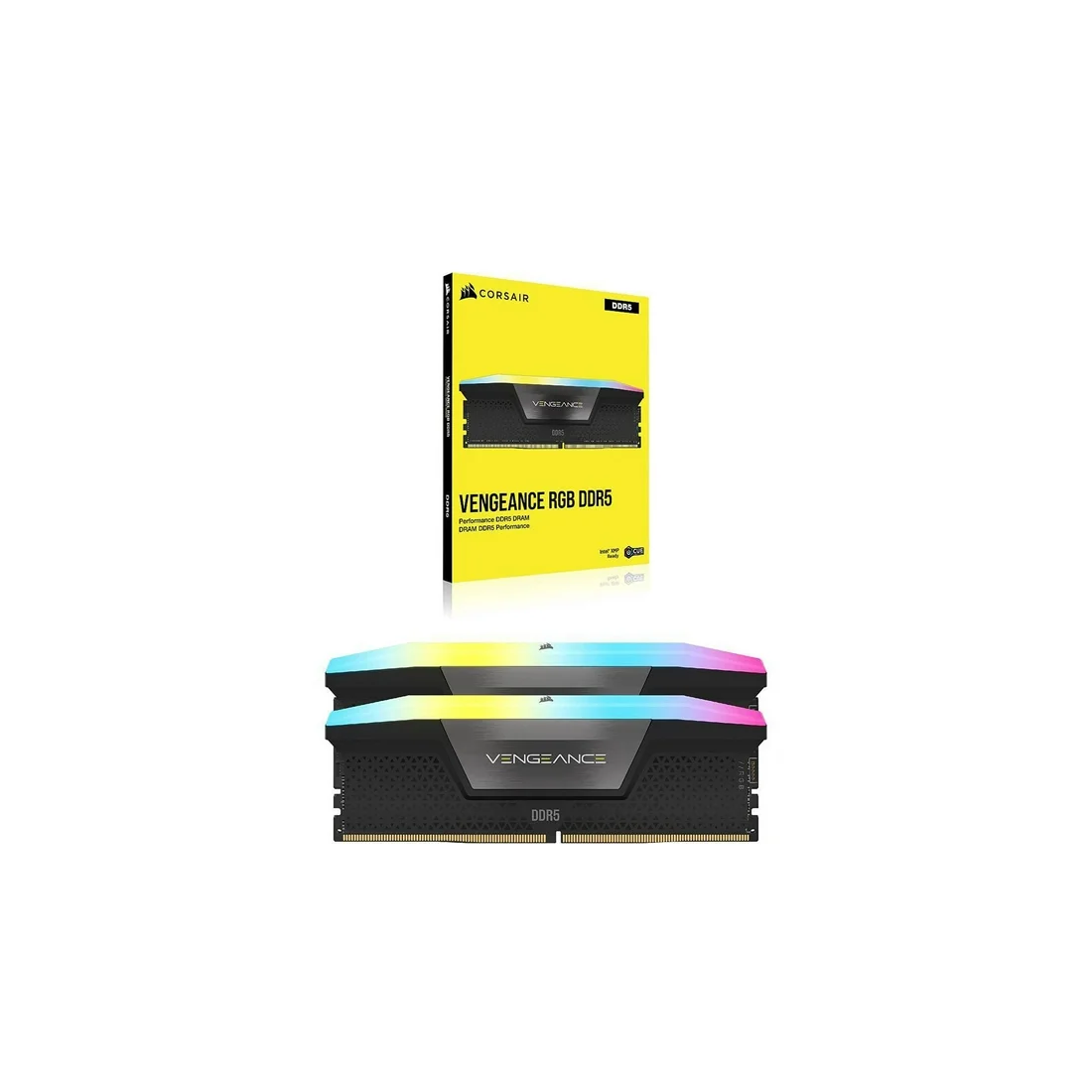 Vengeance RGB 32GB (2x16) DDR5 6000MT/s CL36 RAM  - Black - الذاكرة العشوائية