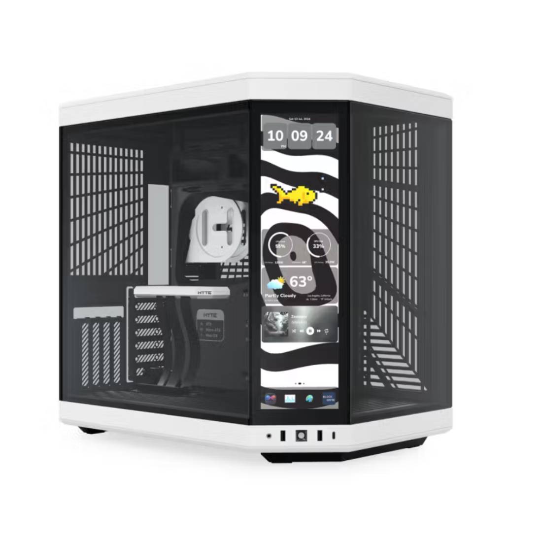 Hyte Y70 Touch Infinite Dual Chamber Mid-Tower ATX Case - Panda - صندوق