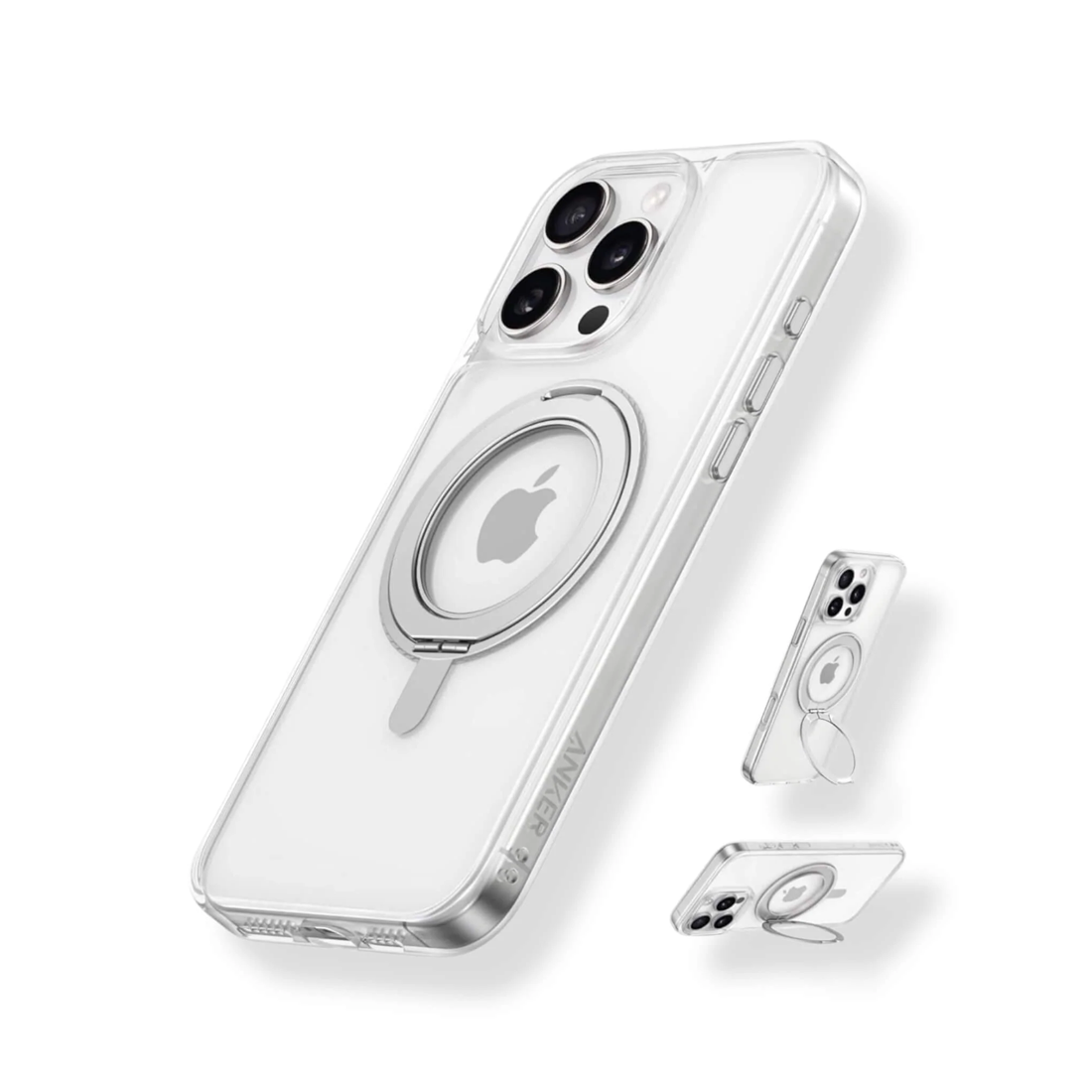 Anker MagGo Magnetic Case with Stand (360 Ring Stand) – Clear A – ملحقات - Store 974 Electronics WLL  | ستور٩٧٤ للالكترونيات ذ.م.م