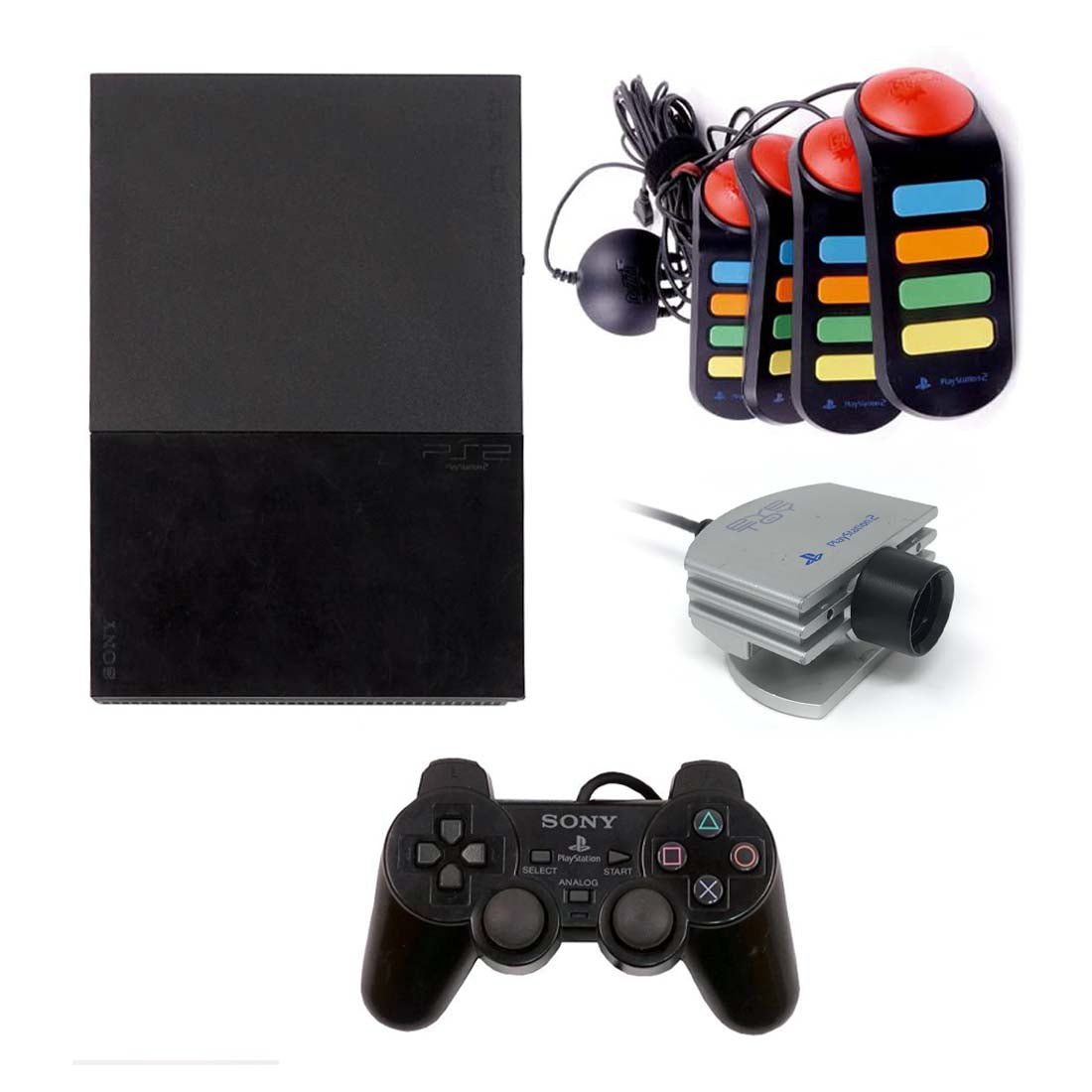 (Pre - Owned) Sony PlayStation 2 Slim Console - Black - ريترو - Store 974 | ستور ٩٧٤