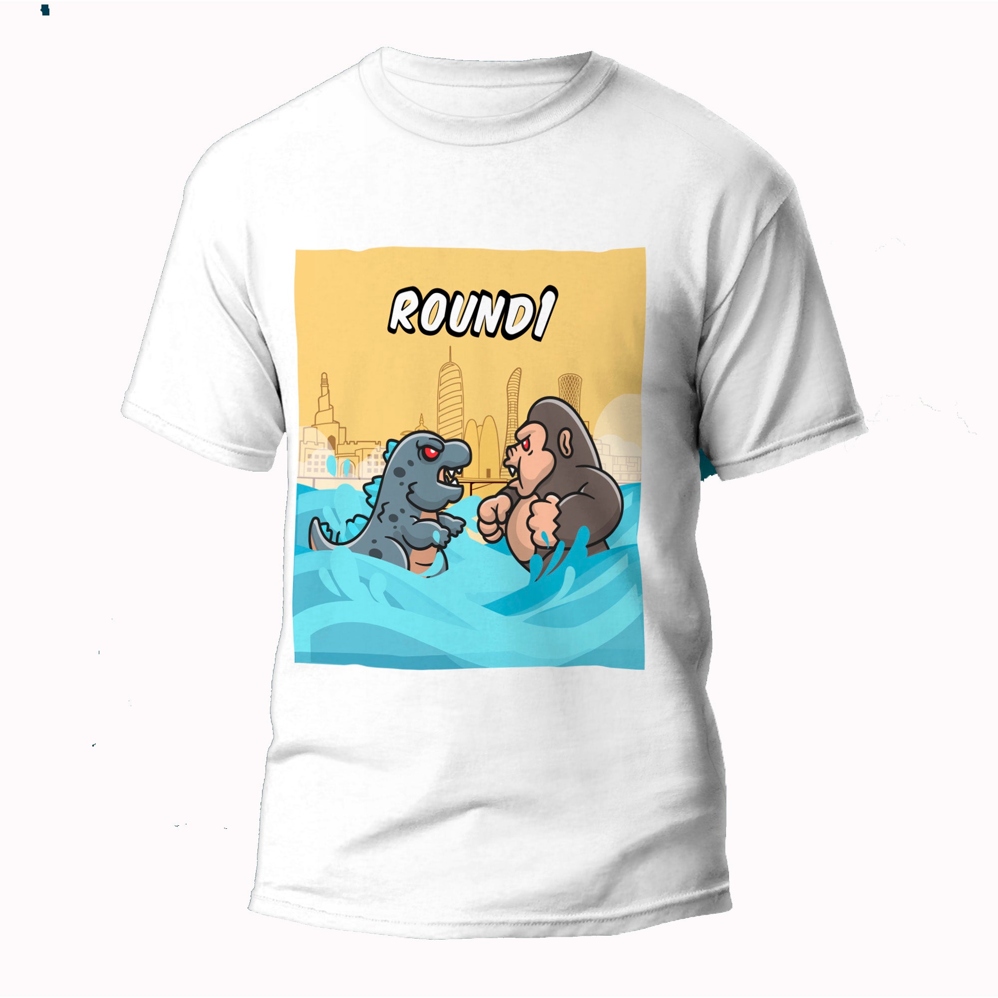 Paperboi Godzilla Vs Kong T-shirt - White - قميص