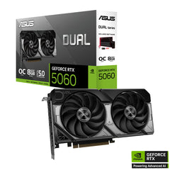 ASUS GeForce Dual RTX™ 5060 OC 8GB GDDR7 Graphics Card - كرت الشاشة