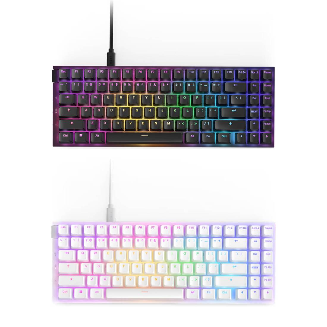 NZXT Function 2 MiniTKL RGB Bundle Pack- Matte Black & White - لوحة مفاتيح NZXT Function 2 MiniTKL RGB Bundle Pack- Matte Black & White - لوحة مفاتيح