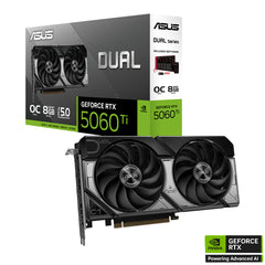 ASUS GeForce Dual RTX™ 5060 Ti OC 8GB GDDR7 Graphics Card - كرت الشاشة