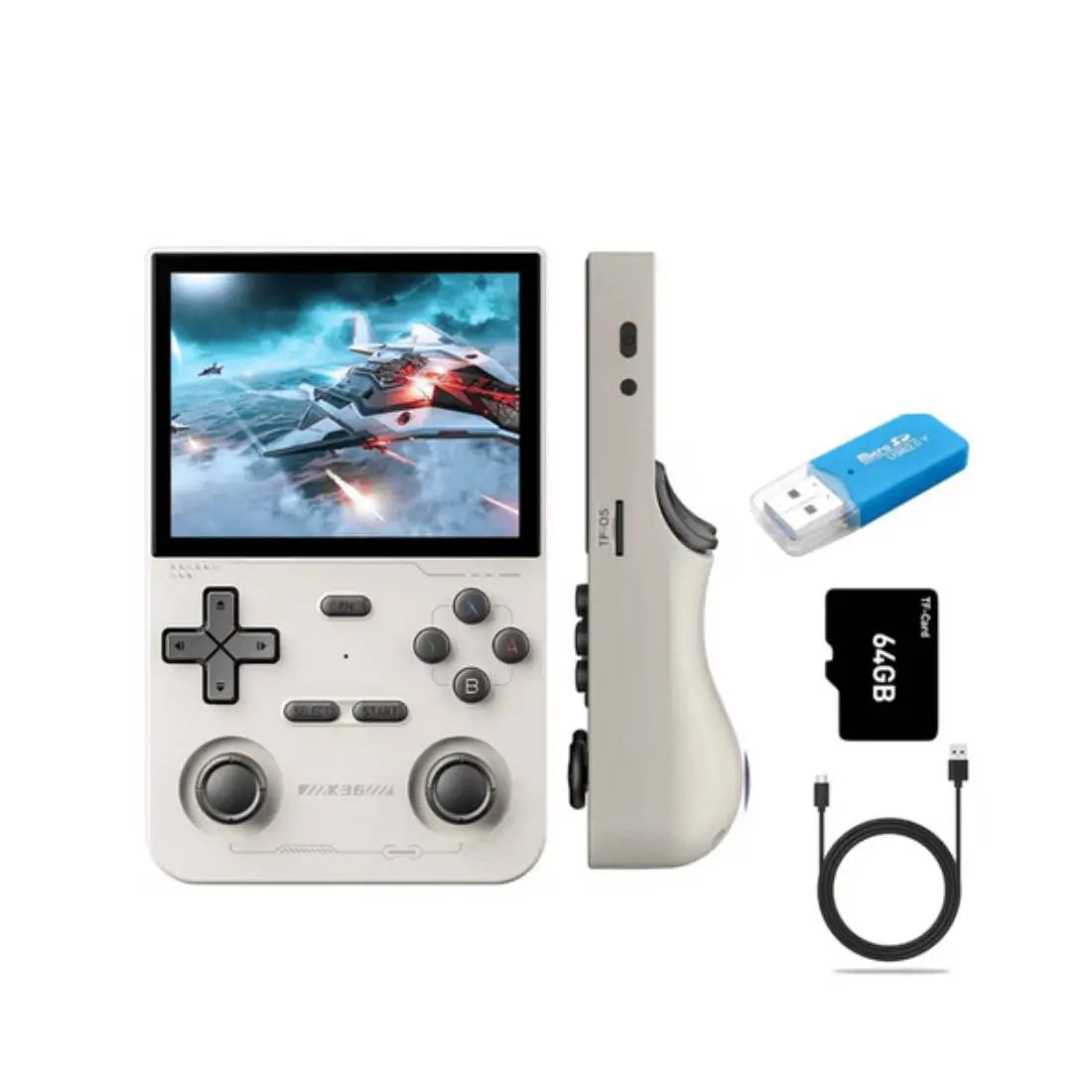 Portable Retro K36 64G Game Console - Warm gray - جهاز ألعاب Portable Retro K36 64G Game Console - Warm gray - جهاز ألعاب