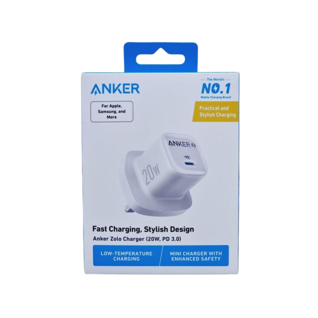 Anker Zolo Charger 20W 1C B2B A2699K21 -White - شاحن Anker Zolo Charger 20W 1C B2B A2699K21 -White - شاحن