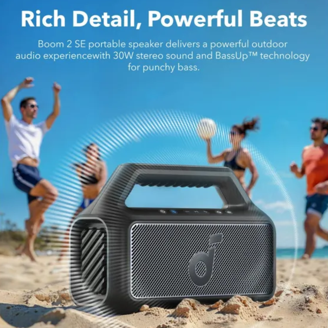 Anker Soundcore Boom 2 SE – Black – سماعات Anker Soundcore Boom 2 SE – Black – سماعات