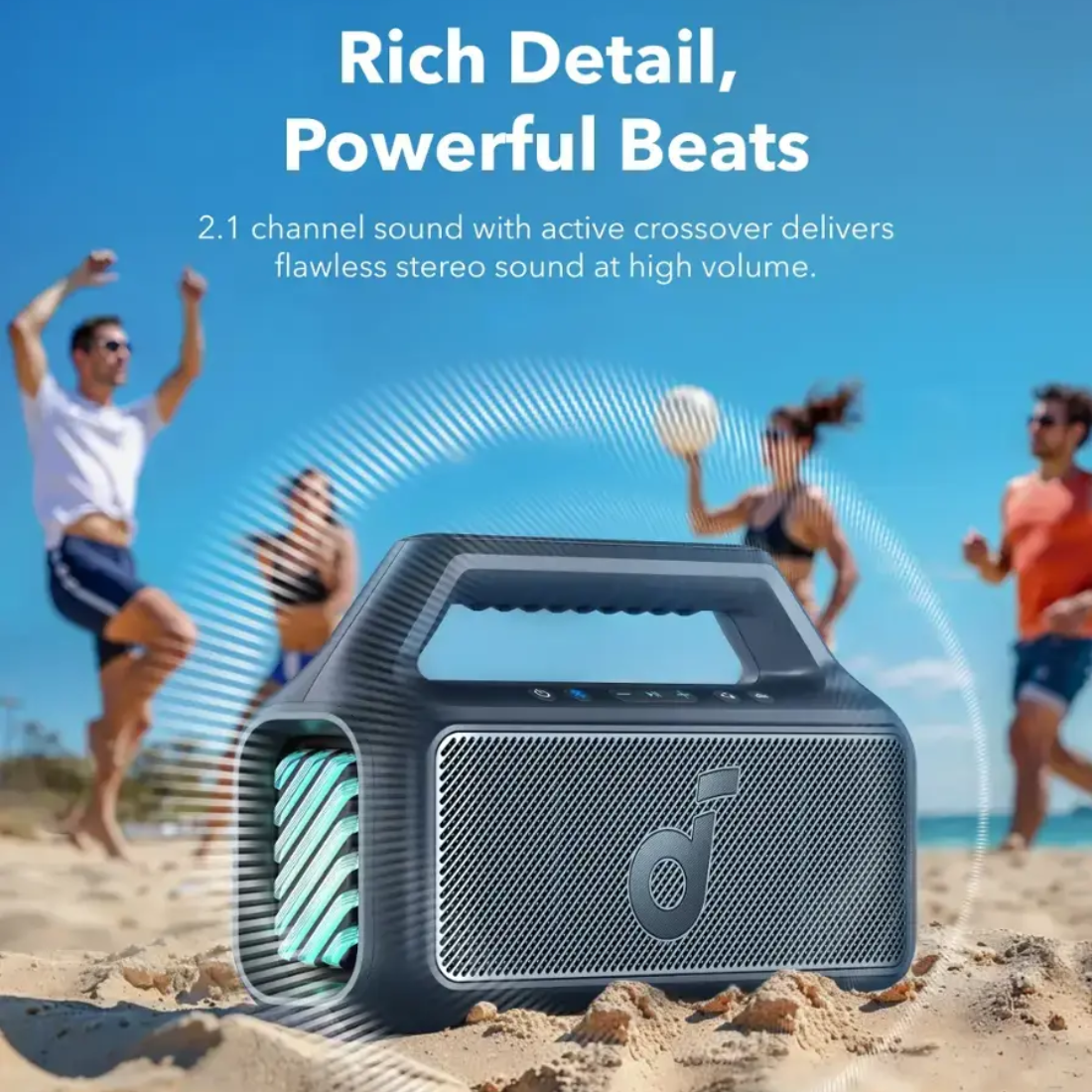 Anker Soundcore Boom 2 – Black – سماعات Anker Soundcore Boom 2 – Black – سماعات
