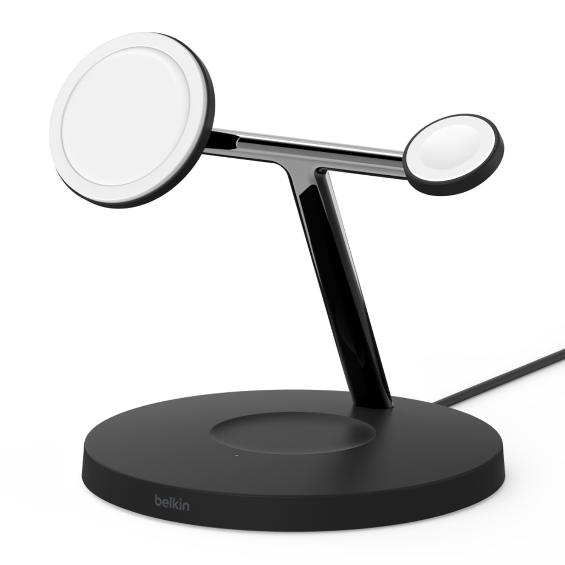 Belkin Boostcharge Pro 3-in-1 Qi2 15w Wireless Charging Stand - Black - شاحن Belkin Boostcharge Pro 3-in-1 Qi2 15w Wireless Charging Stand - Black - شاحن