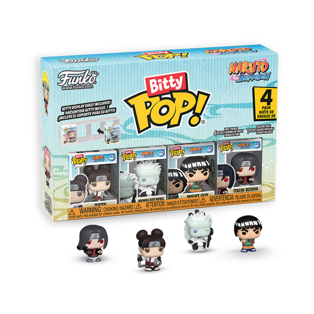Bitty Pop! Animation: Naruto Shippuden - Battles 4pk - مجسم Bitty Pop! Animation: Naruto Shippuden - Battles 4pk - مجسم