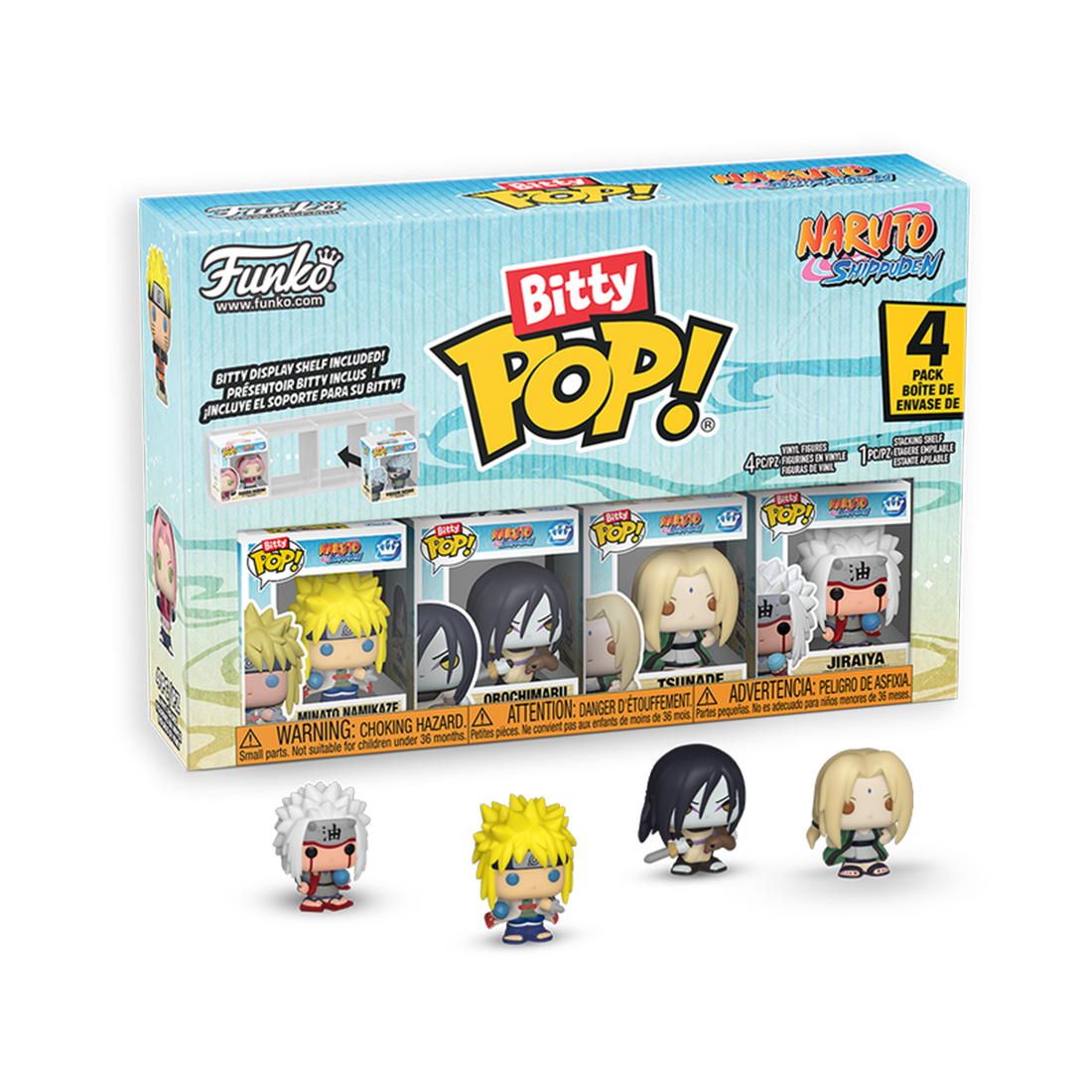 Bitty Pop! Animation: Naruto Shippuden - Team 2 4pk - مجسم Bitty Pop! Animation: Naruto Shippuden - Team 2 4pk - مجسم