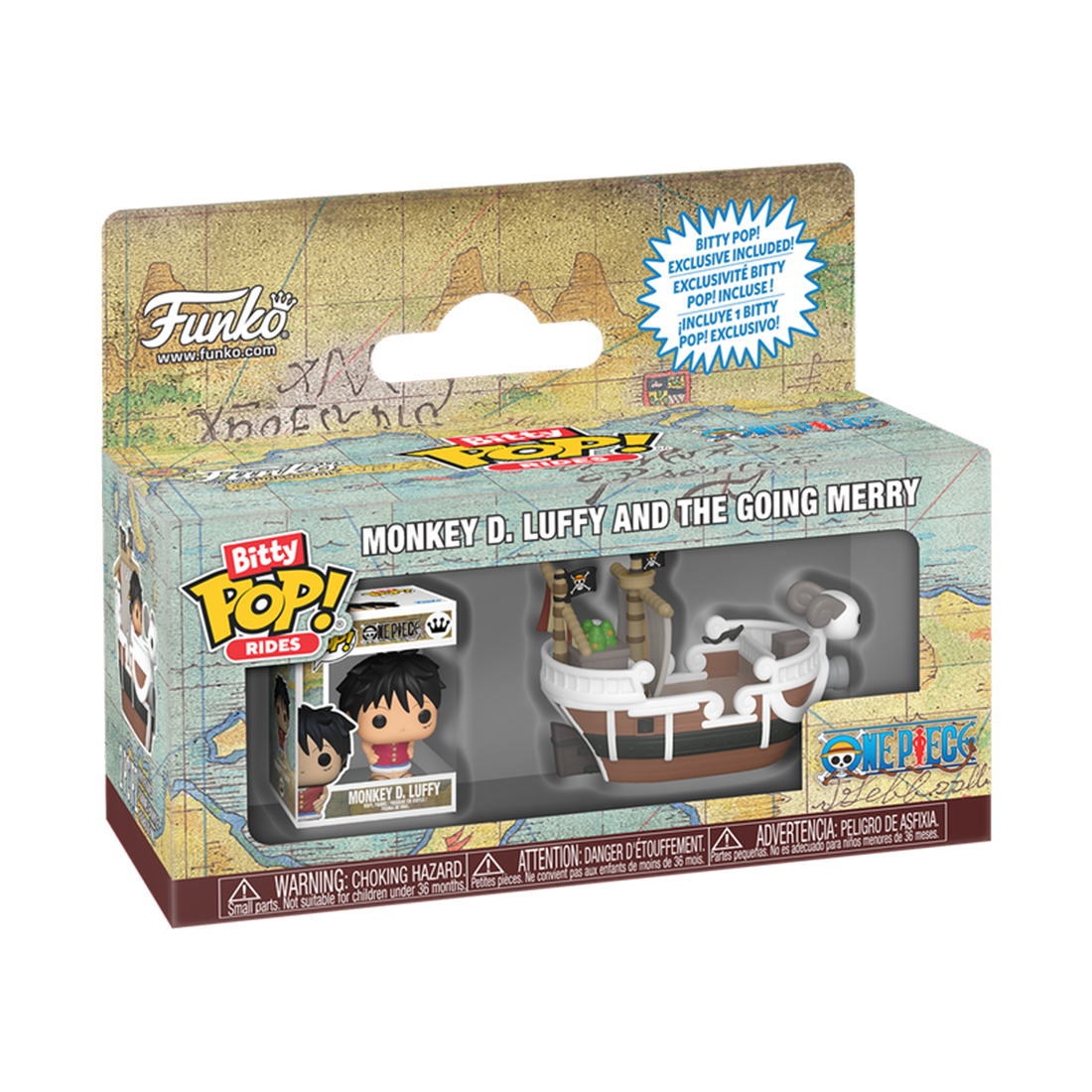 Bitty Pop! Ride Animation: One piece - Going Merry with Luffy - مجسم Bitty Pop! Ride Animation: One piece - Going Merry with Luffy - مجسم