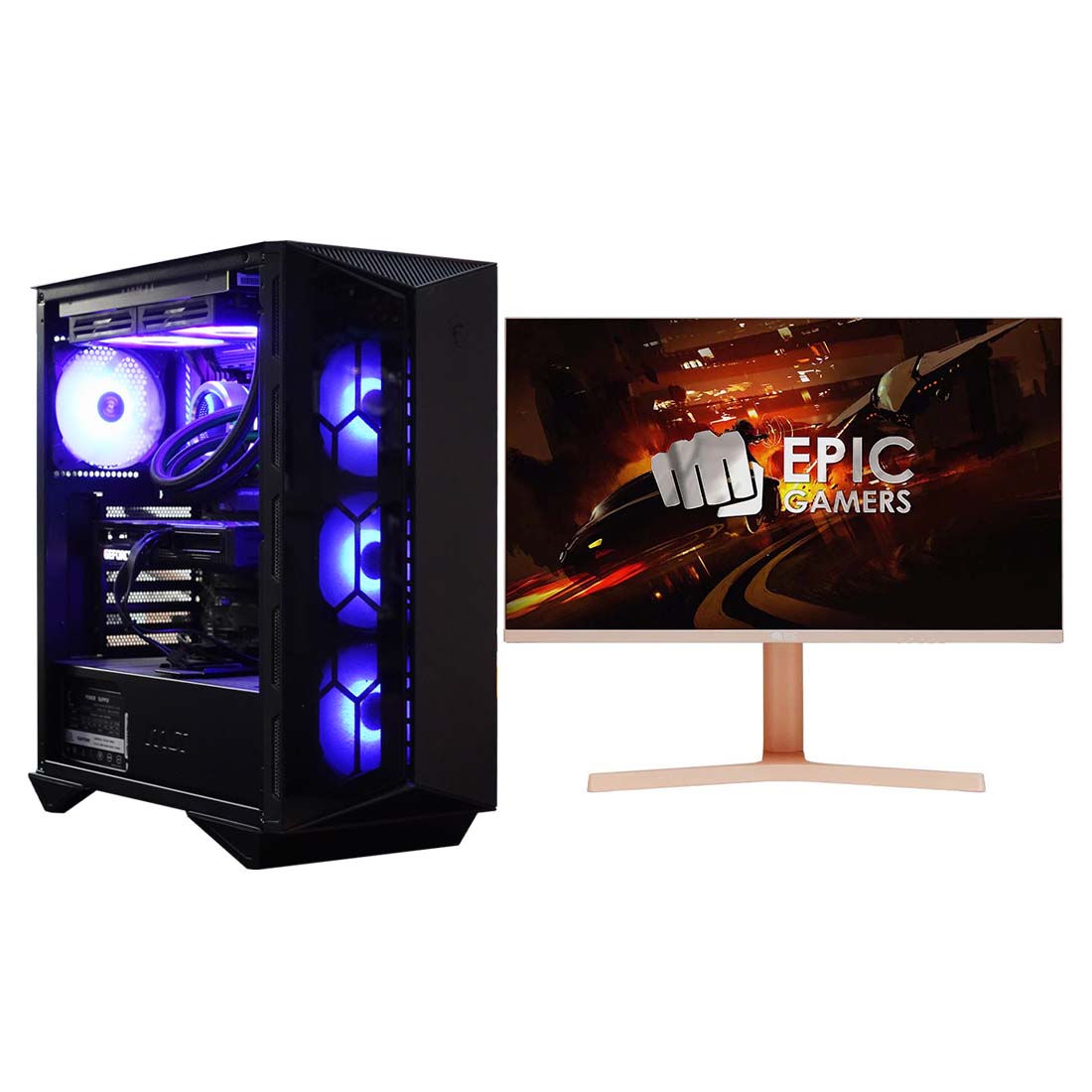 (Pre-Owned) Gaming PC Intel Core i5-11600 w/ Palit GeForce RTX 3060 Dual OC & Epic Gamers 27