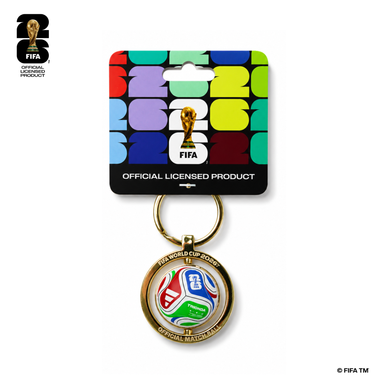 FWC 2026 Spinning Key Ring, Header Card - أكسسوار