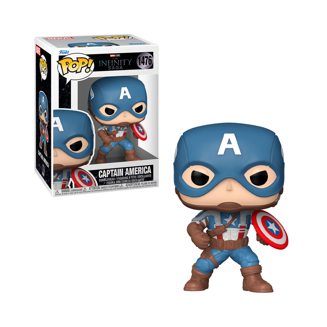 Funko Pop! Marvel: Infinity Saga - Captain America #1476 - مجسم Funko Pop! Marvel: Infinity Saga - Captain America #1476 - مجسم