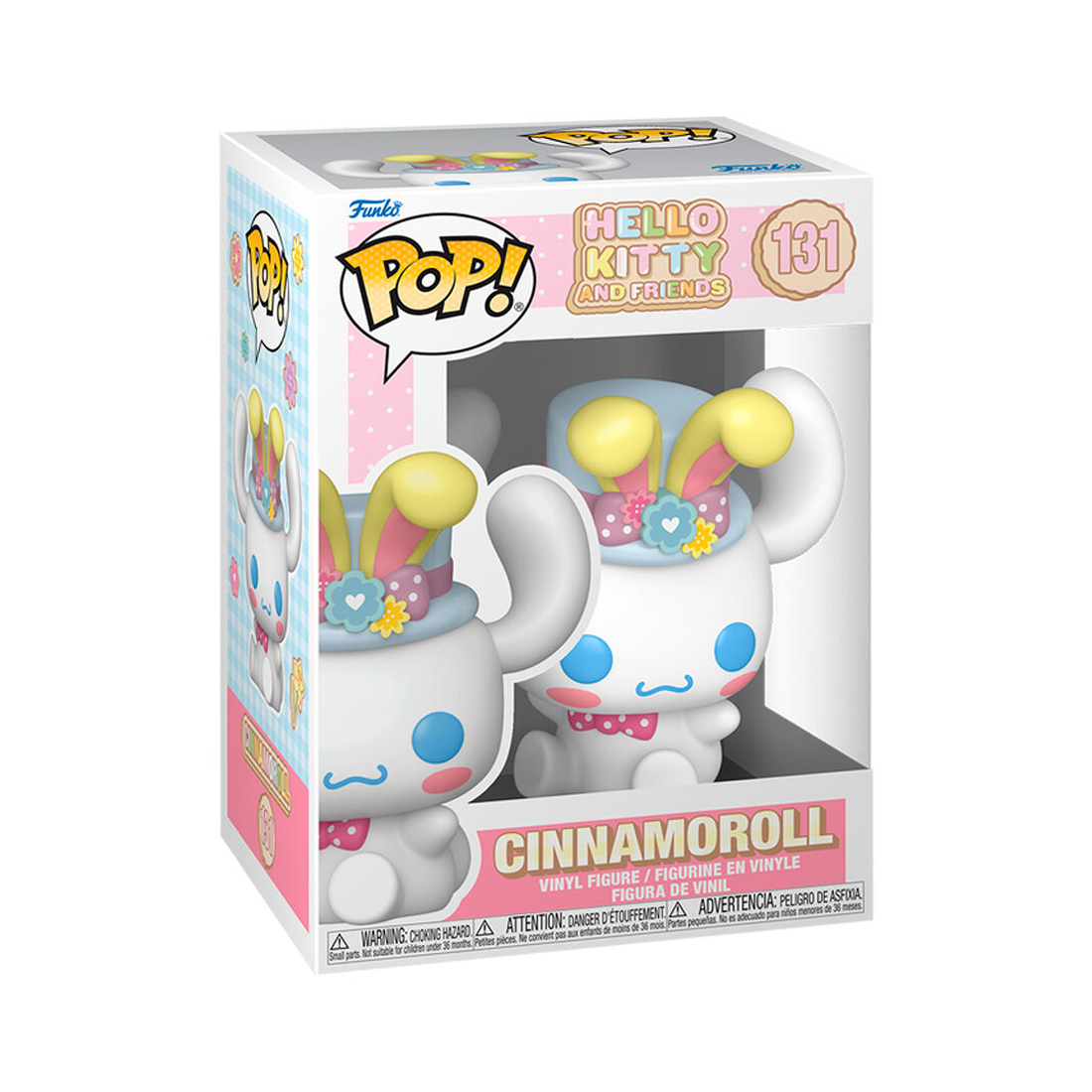 Funko Pop! Animation: Sanrio - Hello Kitty Spring - Cinnamoroll with Bunny Ears #131 - مجسم
