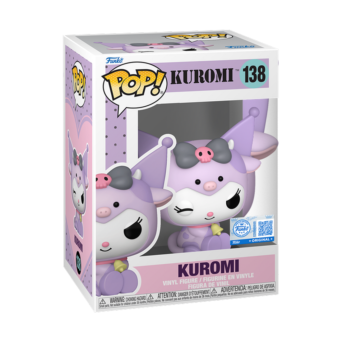 Funko Pop! Animation: Sanrio - Kuromi in Cow Cosplay (Exc) #138 - مجسم