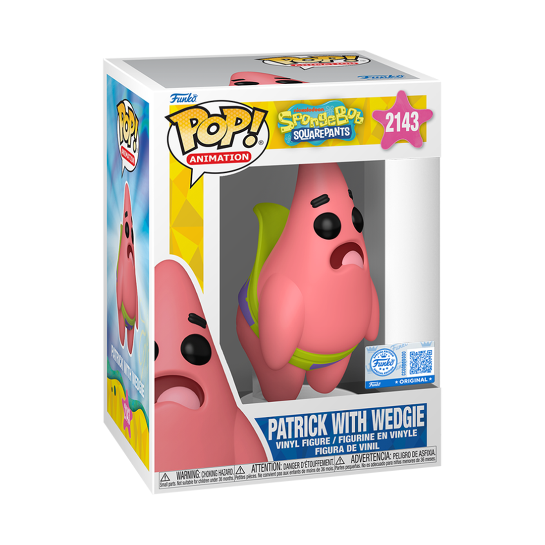 Funko Pop! Animation: Spongebob - Patrick with Wedgie #2143 - مجسم Funko Pop! Animation: Spongebob - Patrick with Wedgie #2143 - مجسم