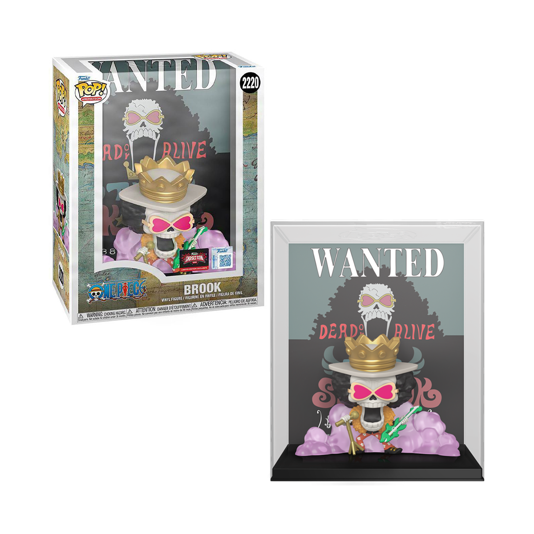 Funko Pop Cover! Animation: One Piece - Brook (Wanted)(Exc) #2220 - مجسم