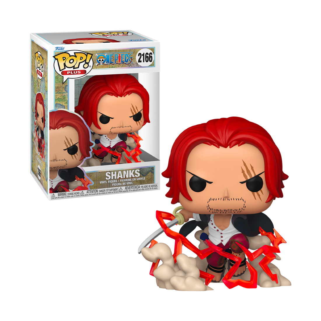 Funko Pop Plus! Animation: One Piece - Shanks #2166 - مجسم Funko Pop Plus! Animation: One Piece - Shanks #2166 - مجسم