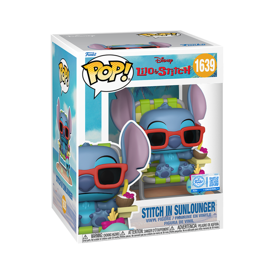 Funko Pop Premium! Disney: Lilo & Stitch - Stitch Lounger (Exc) #1639 - مجسم