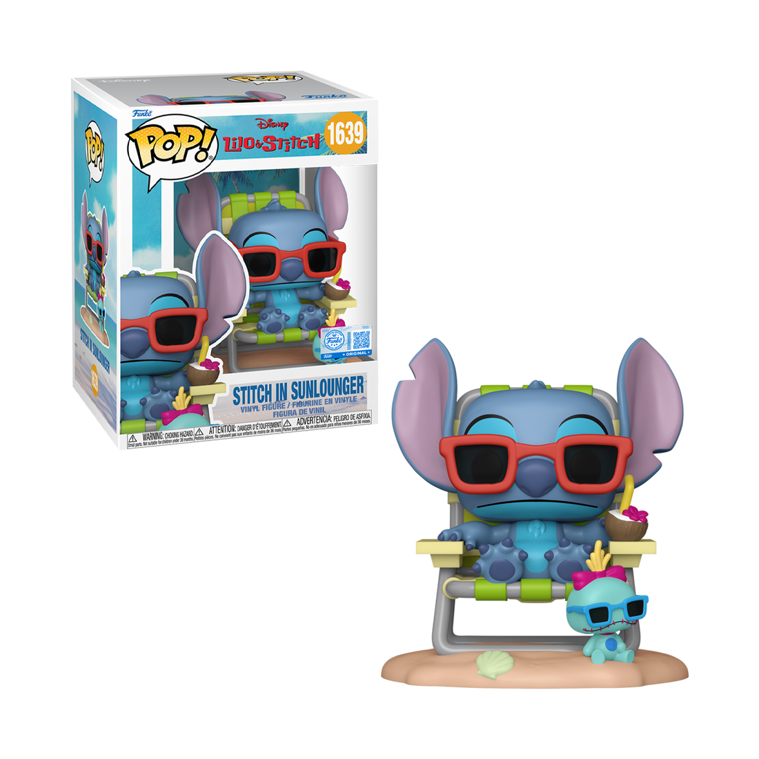 Funko Pop Premium! Disney: Lilo & Stitch - Stitch Lounger (Exc) #1639 - مجسم