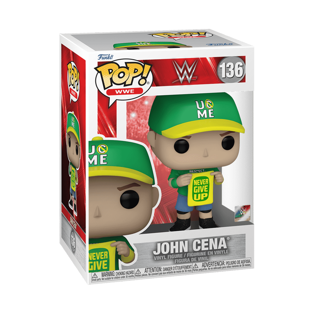 Funko Pop! WWE: John Cena (Never Give Up) #136 - مجسم