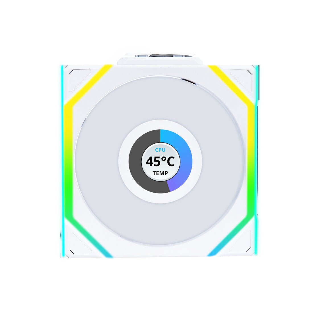 Lian Li Uni Fan SL120 LCD Single Fan - White - مروحة تبريد - Store974 Electronics WLL | ستور٩٧٤ للالكترونيات ذ.م.م