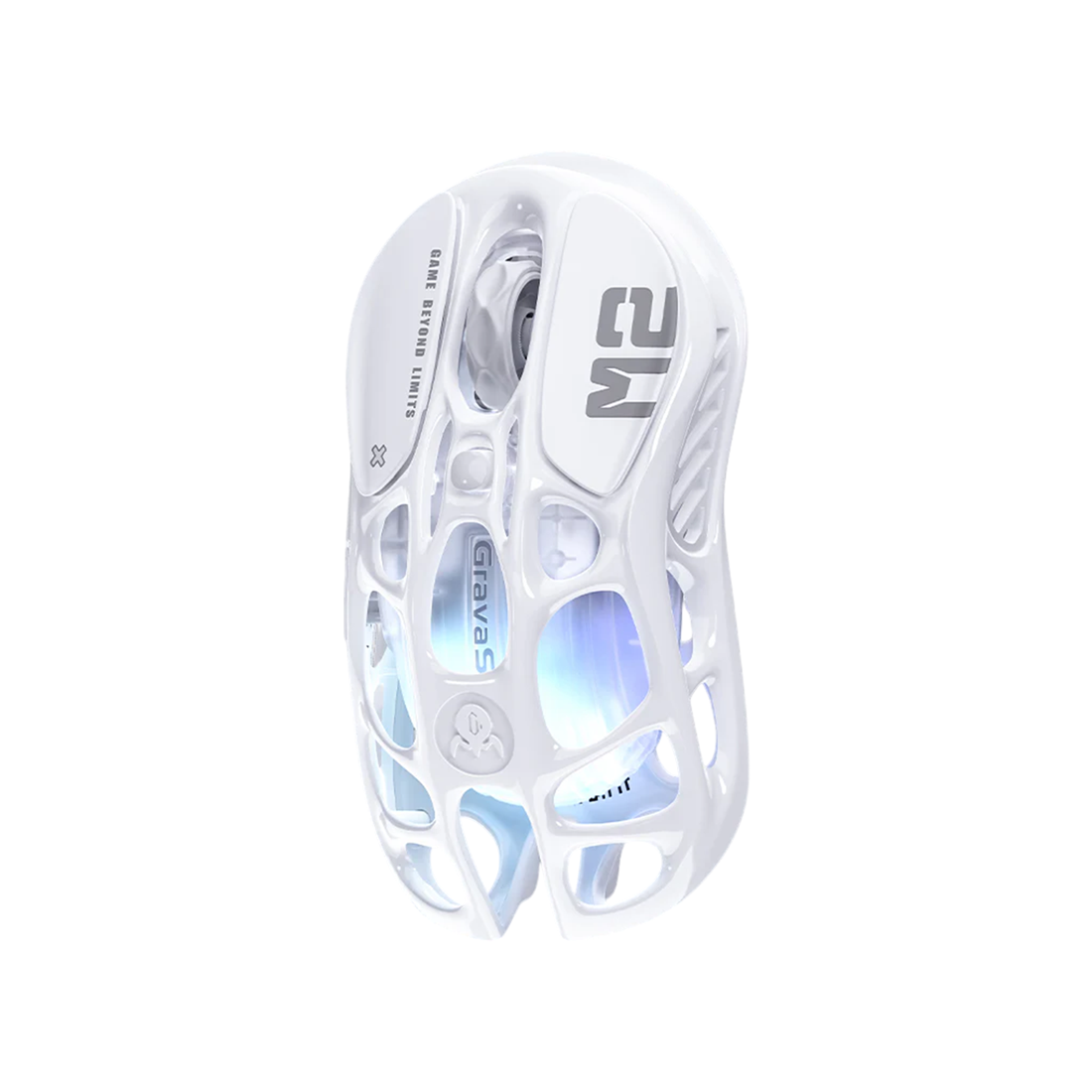 GravaStar Mercury M2 Wireless Gaming Mouse - Opaline White - فأرة GravaStar Mercury M2 Wireless Gaming Mouse - Opaline White - فأرة