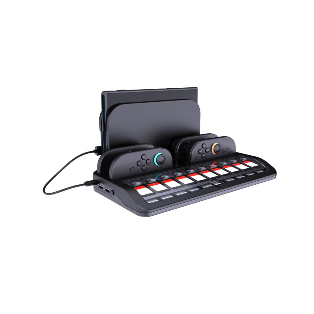 GamerTek Charge & Play Dock For Joy-Con 2 - Black - أكسسوارات GamerTek Charge & Play Dock For Joy-Con 2 - Black - أكسسوارات