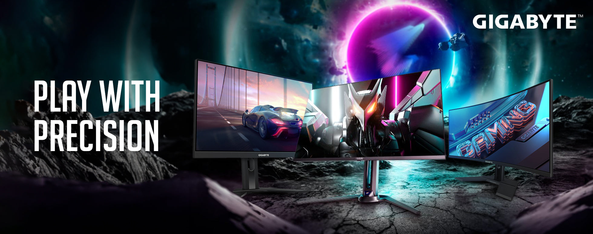 Gigabyte Monitors Banner