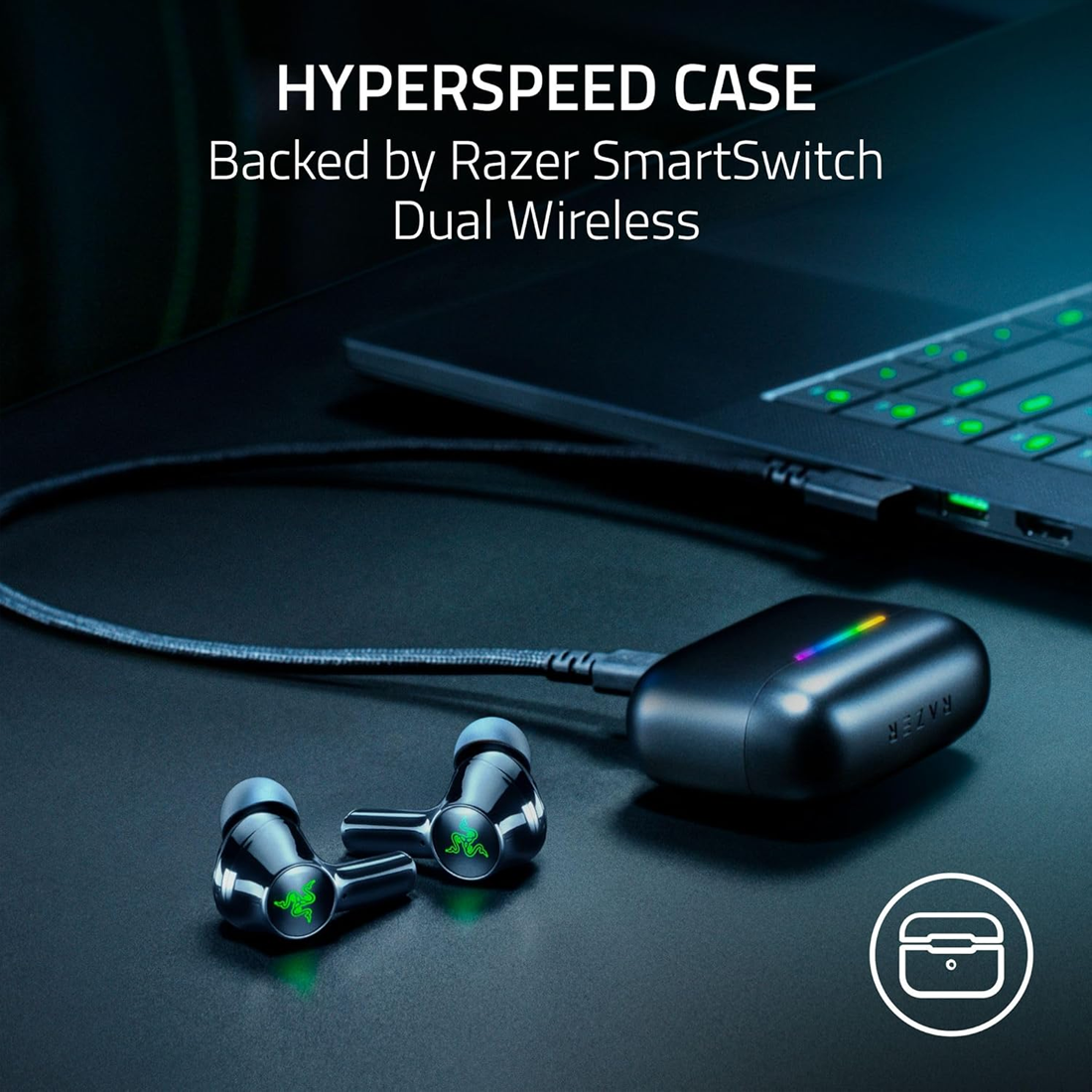 Razer Hammerhead V3 X HyperSpeed Wireless Earbuds - سماعات Razer Hammerhead V3 X HyperSpeed Wireless Earbuds - سماعات