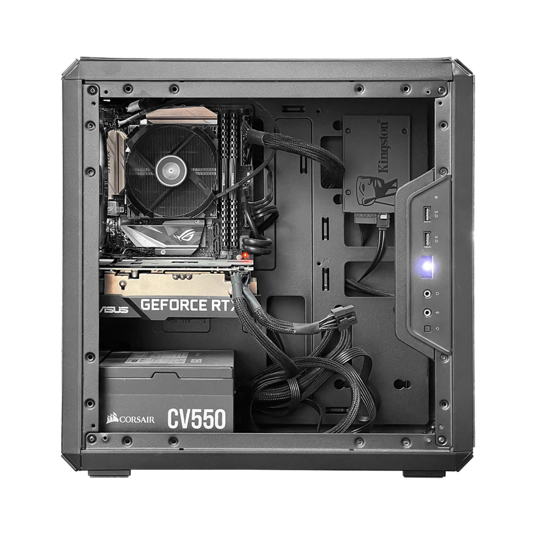 (Pre-Owned) Gaming PC Intel Core i5-7600K w/ Asus RTX 3060 & Cooler Master Q300L Case - كمبيوتر مستعمل - Store 974 | ستور ٩٧٤