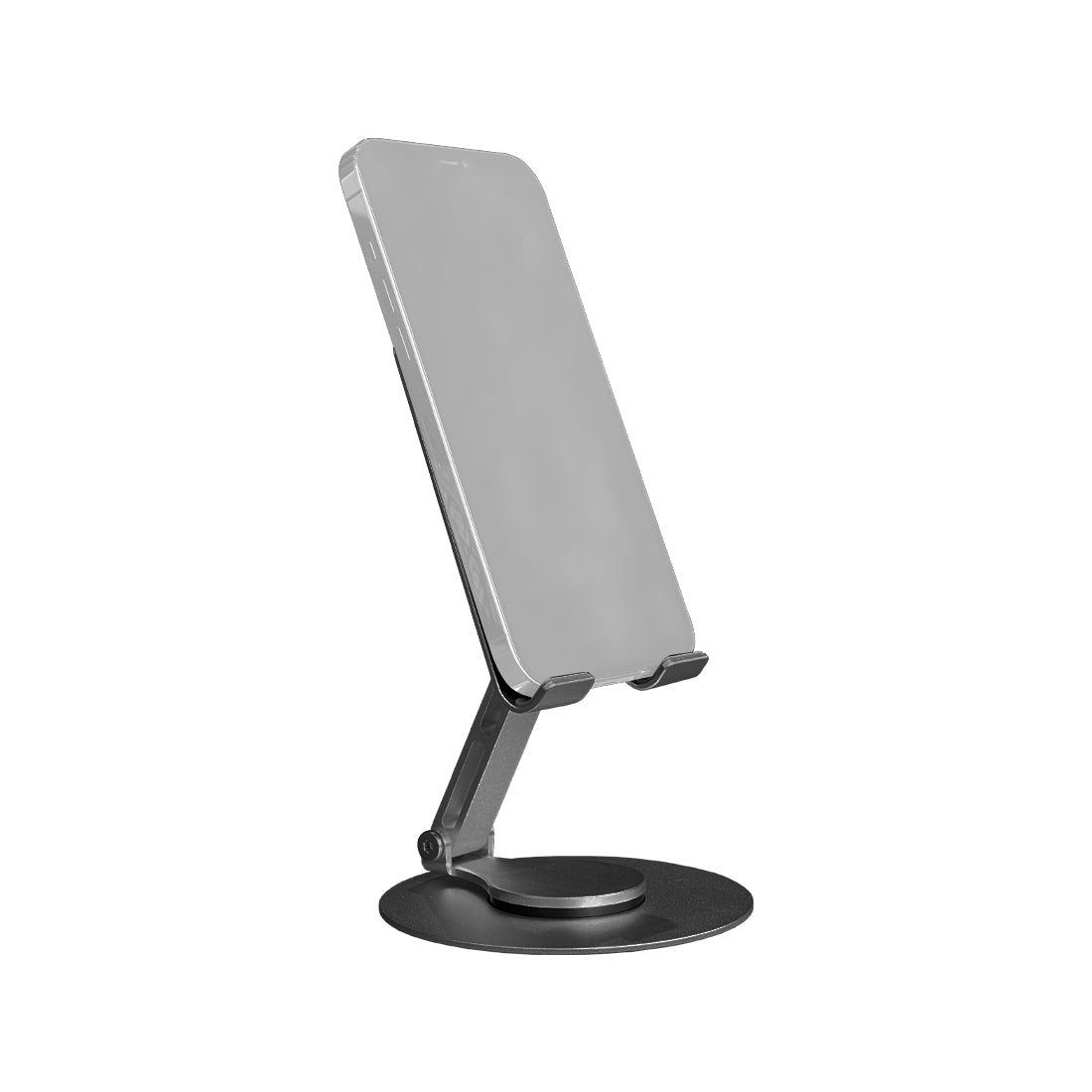 Multifunctional Rotatable Foldable Stand for Phones & Tablets - Grey - قاعدة Multifunctional Rotatable Foldable Stand for Phones & Tablets - Grey - قاعدة