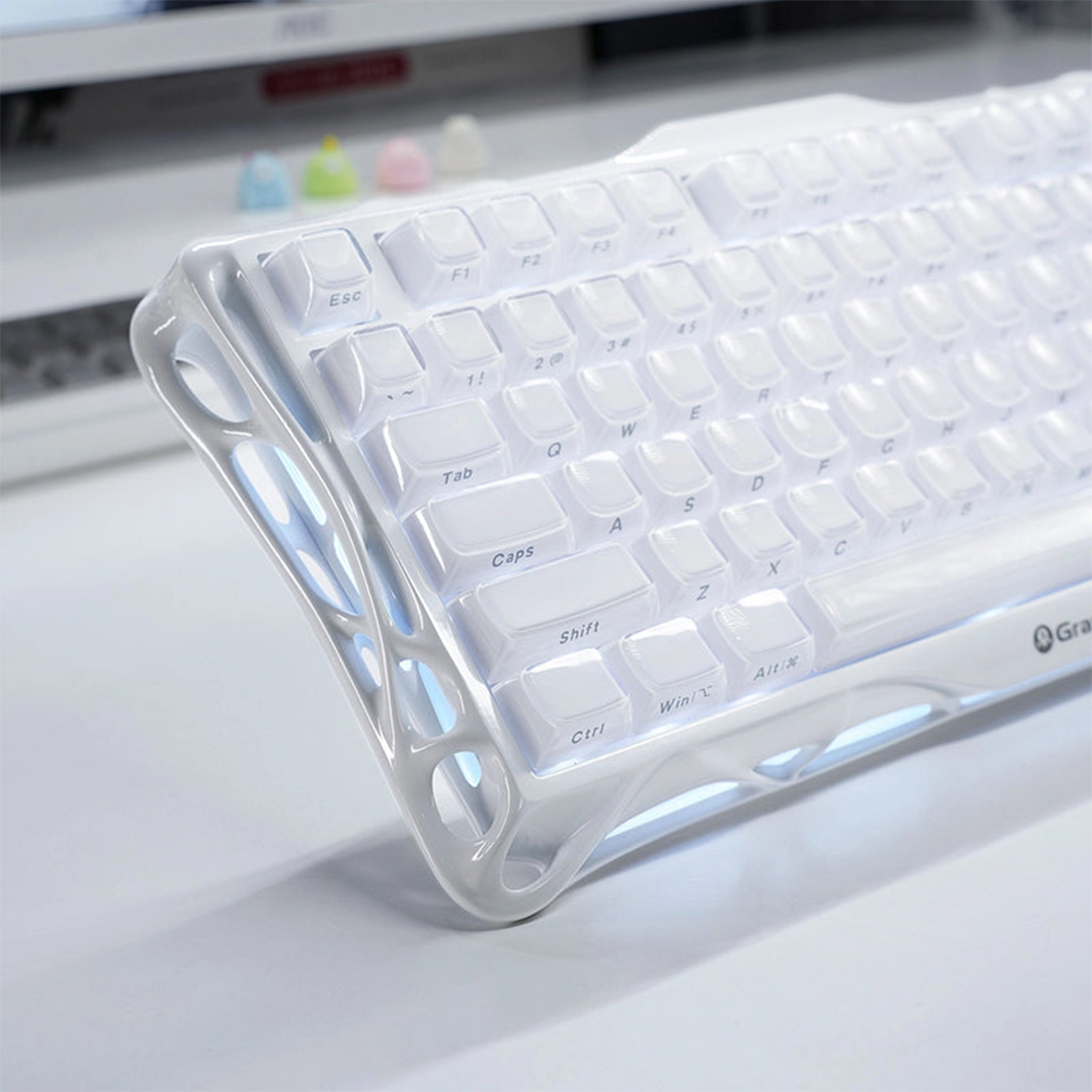 GravaStar Mercury K1 75% Wireless Mechanical Gaming Keyboard Special Edition - White - لوحة مفاتيح GravaStar Mercury K1 75% Wireless Mechanical Gaming Keyboard Special Edition - White - لوحة مفاتيح